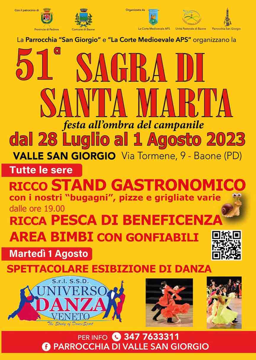 Sagra di Santa Marta 2023 Valle San Giorgio (Baone)