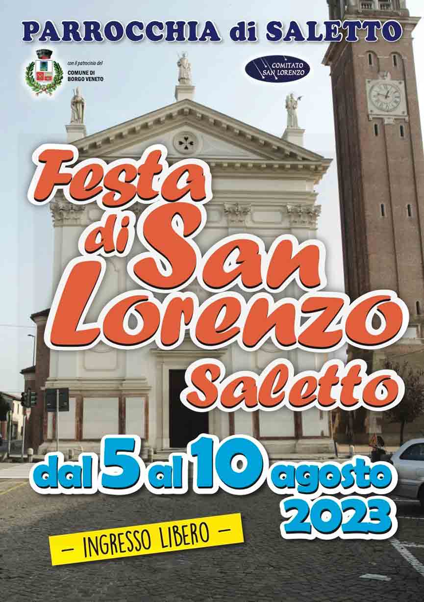 Festa di San Lorenzo 2023 Saletto (Borgo Veneto)