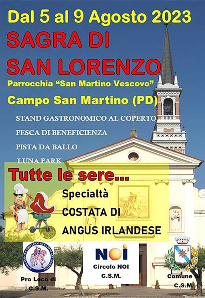 Sagra di San Lorenzo 2023 Campo San Martino