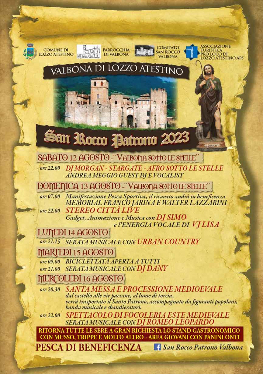 Sagra di San Rocco Patrono di Valbona (Lozzo Atestino)